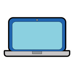 laptop computer isolated icon vector illustration design