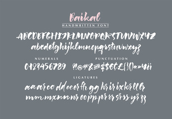 Baikal handwritten brush font