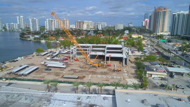 Publix Supermarket under construction Sunny Isles Beach FL 4k