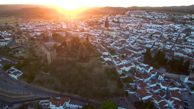 Drone en Jerez de los Caballeros (Badajoz) . Video aereo en Extremadura, Espa&ntilde;a