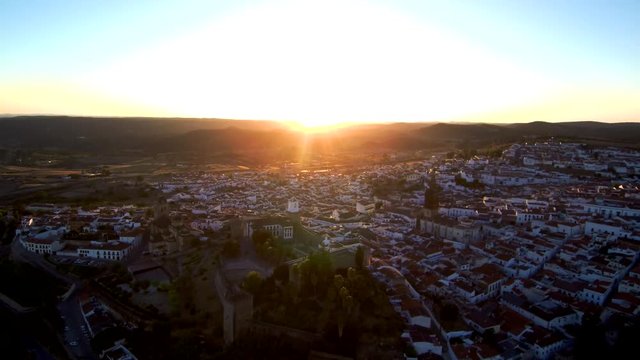 Drone en Jerez de los Caballeros (Badajoz) . Video aereo en Extremadura, España