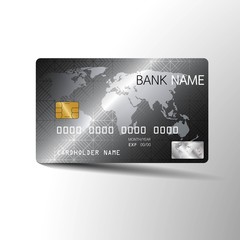  Modern credit card template design. With inspiration from the abstract. Vector illustration.Glossy plastic style.