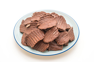 potato chips with chocolate