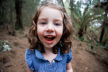 Lifestyle Portrait of Three Year Old Girl