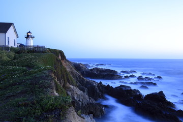 Fototapeta na wymiar Point Montara Lighthouse, near CA Route 1