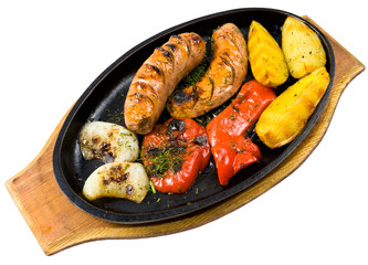 grilled sausages