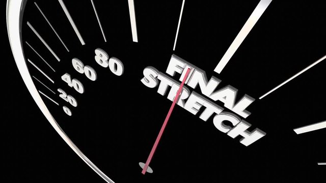 Final Stretch Speedometer Almost There Done 3d Animation