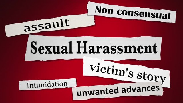 Sexual Harassment News Headlines Breaking Stories 3d Animation
