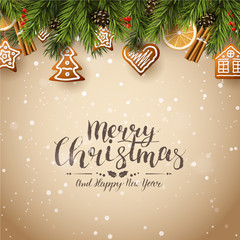 Traditional Christmas background