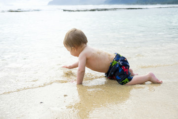 One Year Old In Pacific Ocean