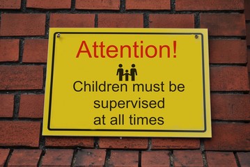 Children must be supervised