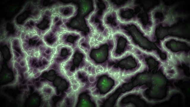 mutating pulsing virus motion background loop green