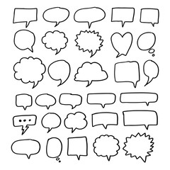 Fototapeta premium Speech Bubble hand drawn