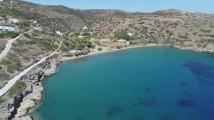 Grèce Cyclades île de Sifnos Faros vue du ciel