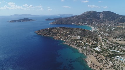 Grèce Cyclades île de Sifnos Faros vue du ciel