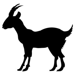 silhouette of goat