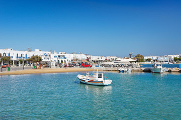 The port of Antiparos island, Greece