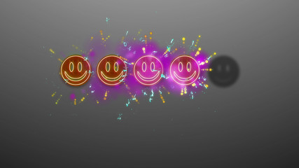Four Emoticons Rating Image