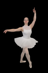 Woman ballerina with pointe shoes © Rob Byron