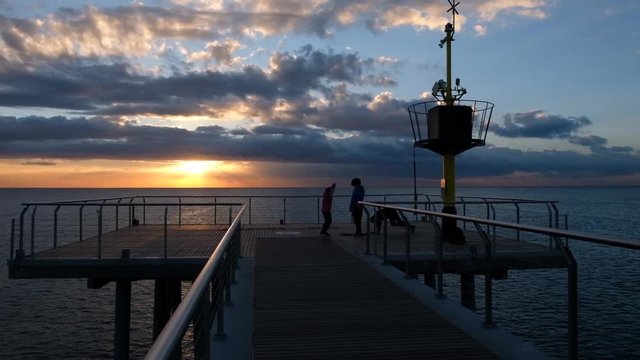 Sunshine in the bridge of Badalona