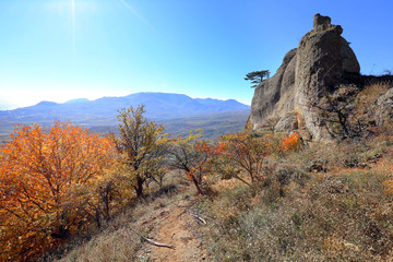 mount demerdzhi in the crimea