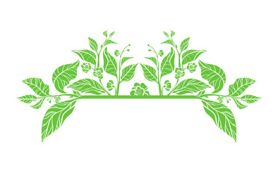 Vector template with branches.