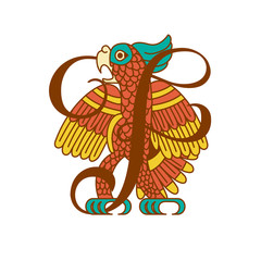 Aztec cacao pattern for chocolate package design. Vector illustration.