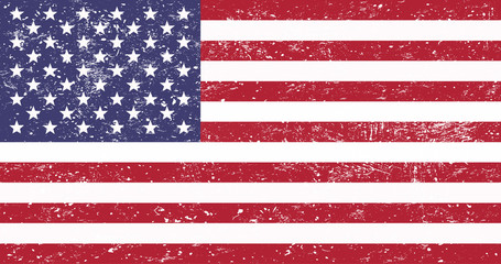 Fototapeta premium Poster to American Independence Day. Vector illustration.