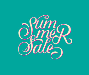 Summer poster. Vector illustration.