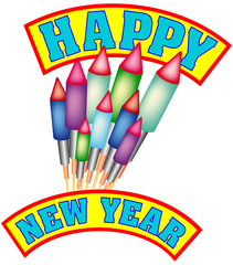 Happy New Year with a Bunch of Bottle Rockets