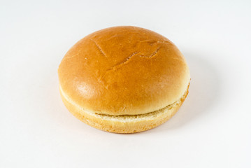 burger bread on white