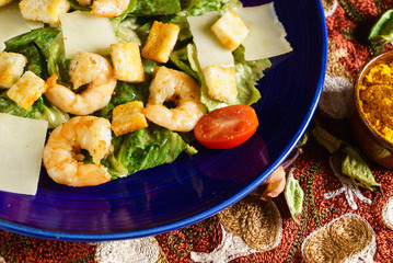 salad with shrimps