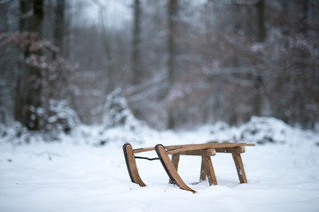 Schlitten Winter