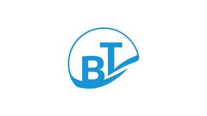 BT Logo in blue and the letters supported by hands like shapes to show cooperation and the blue color denotes confidence.