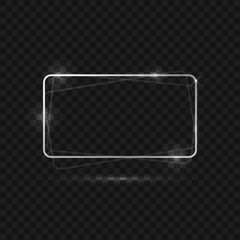 Abstract frame neon light background