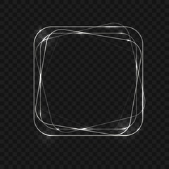 Abstract frame neon light background