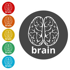 Human brain concept, Brain Logo design vector template 