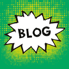 Illustration of a Blog chat bubble