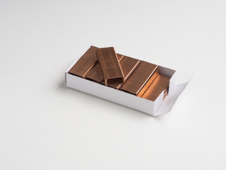 Staples  box on white background