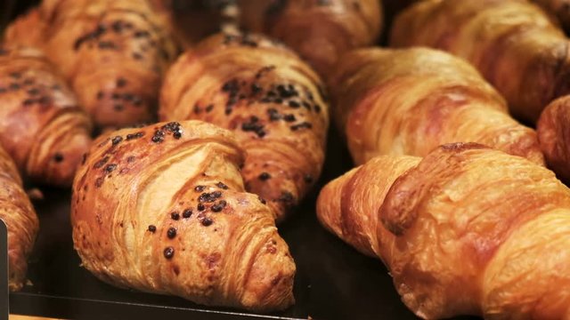 Croissant. Daily breakfast. Bakery products.