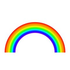 Vector rainbow on white background. Light spectrum.