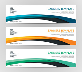 Fototapeta premium Abstract Web banner design background or header Templates