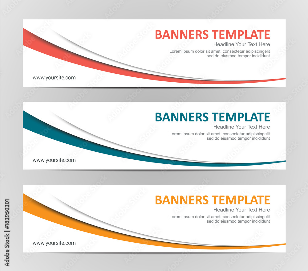 Wall mural abstract web banner design background or header templates