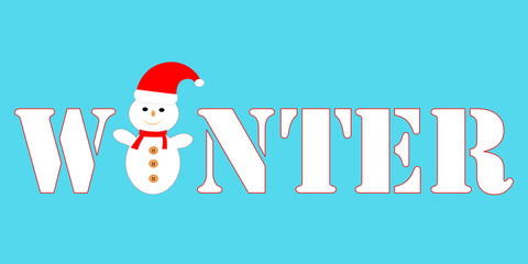 Winter text logo