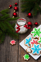 Christmas cookies  on a plate