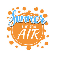 Hello Summer on color circle.