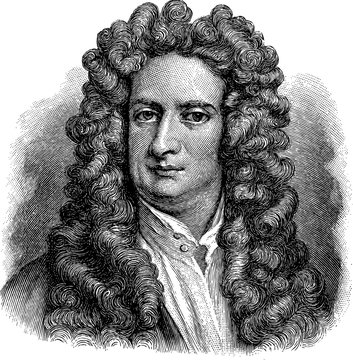 Isaac Newton Vector Sketch Style Portrait Editorial Stock Photo   Illustration of mathematician isolated 189405753