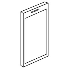 smartphone device isolated icon vector illustration design