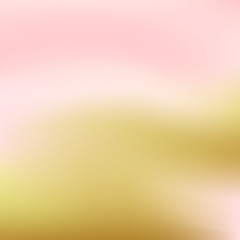 Vector pink and gold blurred gradient style background. Abstract smooth colorful illustration, social media wallpaper.