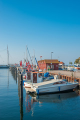 Fototapeta na wymiar Hafen in Laboe